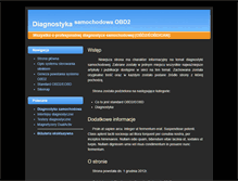 Tablet Screenshot of diagnostyka-samochodowa.net.pl